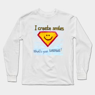 Smile Superpower Doctor Shirt Long Sleeve T-Shirt